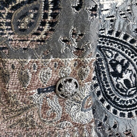 Vintage Molly & Maxx Jacket Blazer Tapestry Patchwork Paisley Print size 1X Boho - Picture 12 of 16